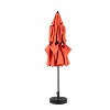 XINGHANZHENXUAN khaki 3-Tier Auto-Tilt Patio Umbrella, Outdoor Market Table Umbrella with Crank Handle for Deck, Pool, Garden - 4 of 4
