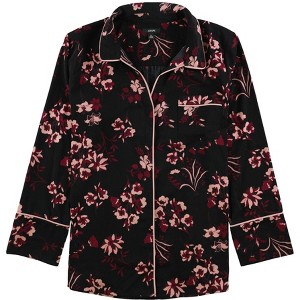 Alfani Womens Piped Floral Button Up Shirt - 1 of 1