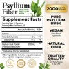 Psyllium Husk Capsules, Max Potency Dietary Fiber 1500mg, 100% Soluble Pills - 60 Capsules;120 Capsules;180 Capsules - 2 of 4