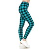 Slickblue Long Yoga Style Tie Dye Leggings with High Waist and Banded Lining - Blue/Black, One Size - 4 of 4