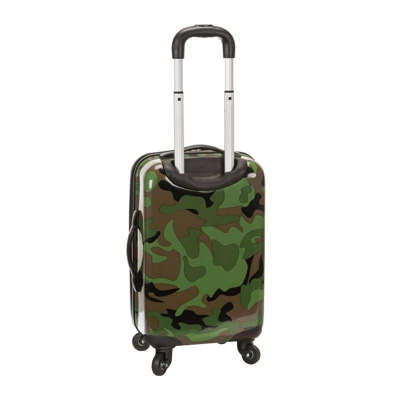Rockland 3pc Polycarbonate/ABS Hardside Checked Spinner Luggage Set - Camo, 2 of 4