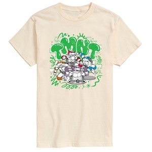 Men's - Teenage Mutant Ninja Turtles - TMNT Paint Logo Short Sleeve Graphic T-Shirt - 1 of 4