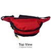 Kemp USA Premium Hip Pack with GUARD Logo, Red - 4 of 4