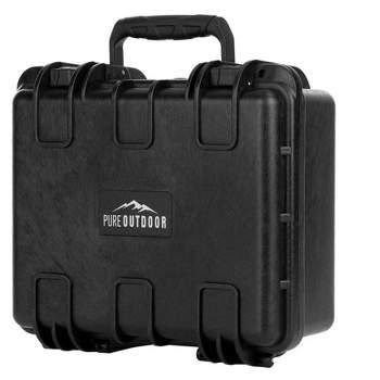 Monoprice Weatherproof Hard Case - 13in x 12in x 6in With Customizable Foam, IP67, Shockproof, Customizable Name Plate