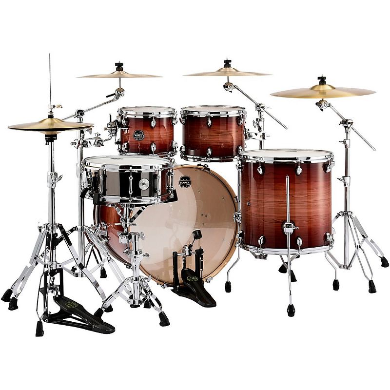 Mapex Armory Series Exotic Rock 5-Piece Shell Pack With 22" Bass Drum Redwood Burst, 2 of 3