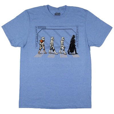 Star Wars Men's Dart Vader And Stormtrooper Walk Adult Short Sleeve T-Shirt