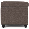 CAVINAS Faux Leather Storage Ottoman Bench,Upholstered Ottoman with Stitching Design for Living Room,Bedroom - 4 of 4