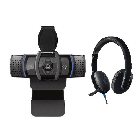 Logitech C920s Hd Pro Webcam With H540 Usb Computer Headset : Target