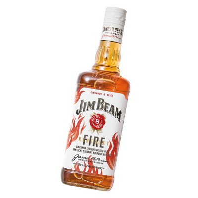 Jim Beam Kentucky Fire Bourbon Whiskey - 750ml Bottle