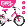 HILAND Starry Kids Bike for Girls, Rear Rack, Training Wheel - 4 of 4