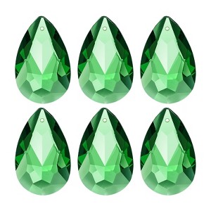 Unique Bargains DIY Hanging Grid K9 Crystal Pendant Oval beads 6 Pcs - 1 of 4