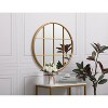 Elegant Lighting Metal windowpane mirror 28 inch in in x 28 inch in in Brass - 3 of 4