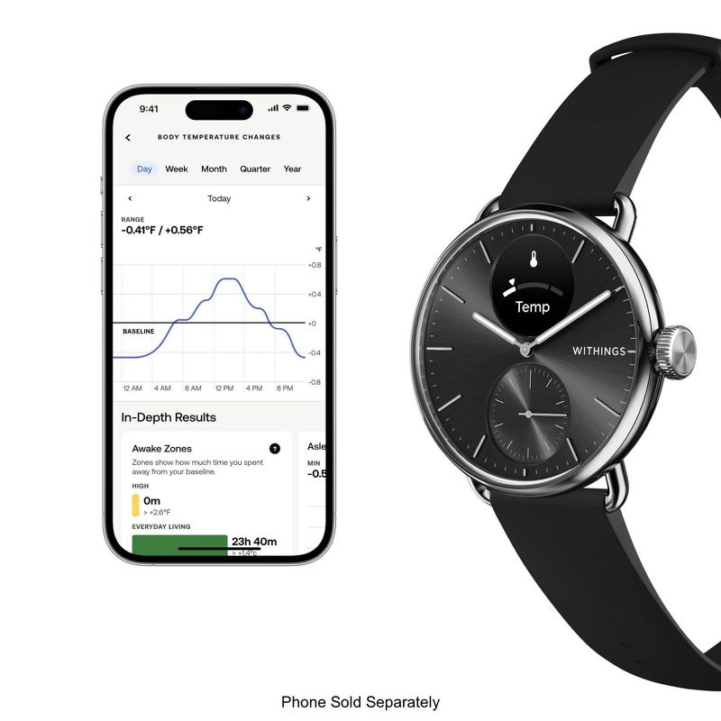 Withings ScanWatch 2 - 38mm Black, 5 of 9