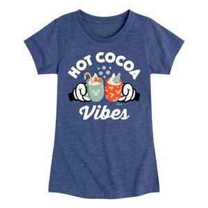 Girls' - Disney - Hot Cocoa Vibes Fitted Short Sleeve Graphic T-Shirt - 1 of 4