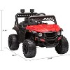 12V Kids Ride on UTV Electric Vehicle, Battery Powered Ride On Car Toy with Remote Control, 4 Wheels Spring Suspension, LED Lights, Music - 2 of 4