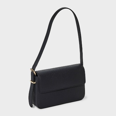 A New Day Flap Shoulder Bag - A New Day™ Black: Shell, Adjustable Strap, Lightweight Design — фото 3