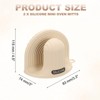 Unique Bargains Heat Resistant Mini Silicone Oven Mitts for Air Fryer Kitchen Cooking 2 Pcs - 2 of 4
