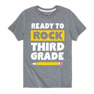 Boys' - Instant Message - Ready to Rock Third Grade Short Sleeve Graphic T-Shirt - 1 of 4
