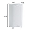 VECELO Kitchen Trash Bin Cabinet Tilt Out Storage Holder Wooden Garbage Recycling Cabinet - image 3 of 4