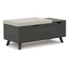 Signature Design by Ashley Casual Yarlow Storage Bench, Linen/Gray - 4 of 4