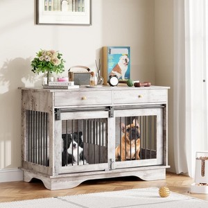 Dog Furniture Crate, Large Furniture Style Dog Crate - 1 of 4