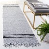 Vintage Leather W/ Fringes VTL702 Hand Woven Indoor Rugs - Safavieh - 2 of 4