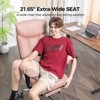 COMHOMA Big and Tall Office Chair 400lbs High Back Chair with Ergonomic Lumbar Support, Leather Executive Chair with Footrest - 3 of 4