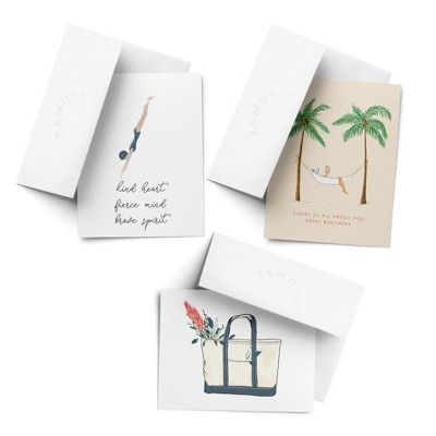 Everyday Greeting Card Pack (3ct) "Kind Heart, Tote, Hammock" by Ramus & Co