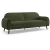 MINIMORE Modern Style 87.4"W Iris 3Seater Round Arm Mid-century Sofa - 4 of 4