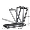 NAYSAYE 2 in 1 Folding Treadmill, Treadmill Under Desk Walking Pad for Home Office, ‎Silver, 24"*46"*48.1" - 3 of 4