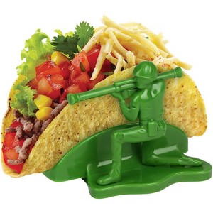 Funwares Liberty Sculpted Little Green Army Men Taco & Snack Holder - 1 of 4