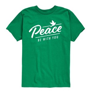 Boys' - Instant Message - Peace Be With You Short Sleeve Graphic T-Shirt - 1 of 4