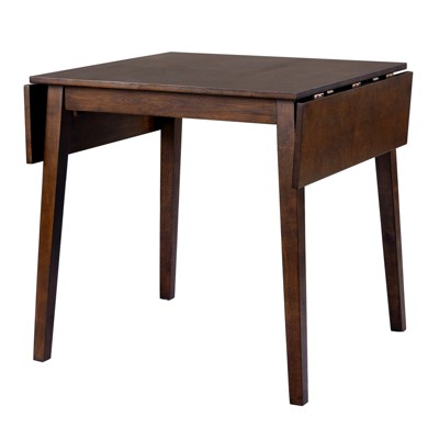 VisioGear Extendable Dining Table, Folding Kitchen Table, Space-Saving Dinner Table for Living Room, Kitchen, Espresso, 45.67"*29.5"*30.1"