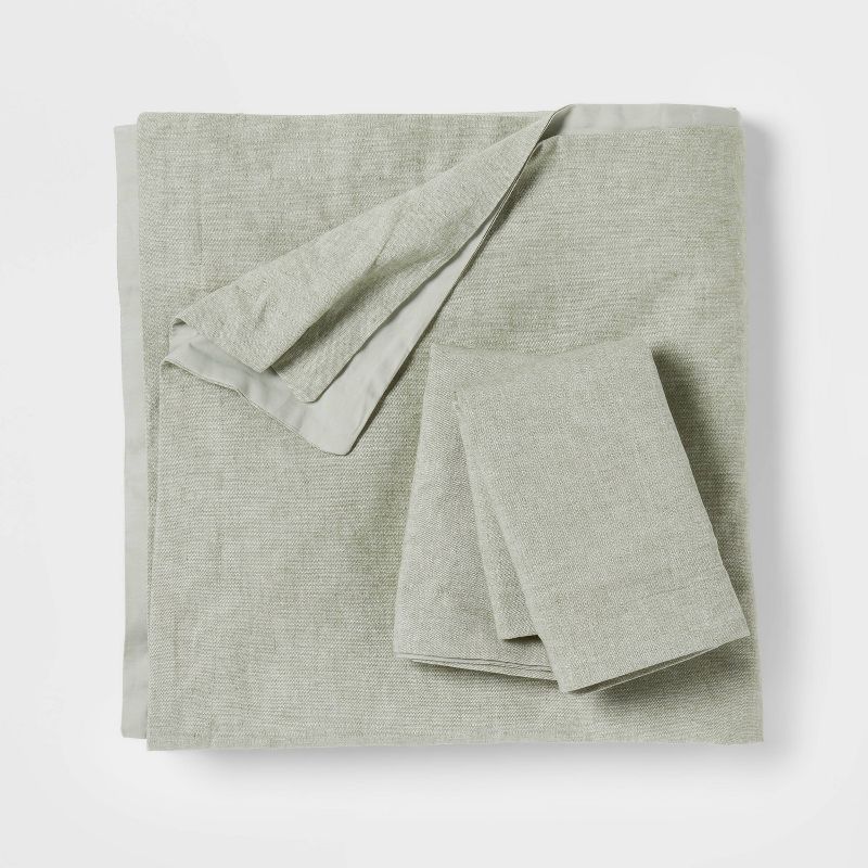 Cotton Linen Chambray Duvet Cover & Sham Set - Threshold™, 4 of 7