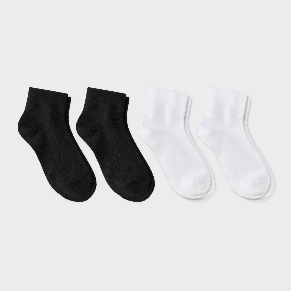 Women Ultra Smooth Superoft Fine Gauge Knit 4pk Ankle Sock - Auden  4-10: Non-Binding Cuff, Midweight Fabric