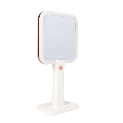 Gemini Hand Mirror with 5X Magnification, Dual Side Mirror with LED ...