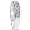Pompeii3 1 1/10ct Pave Diamond Wedding Ring 14K White Gold - 2 of 4