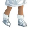 Sophia's - 18" Doll - Ice Skates with White Fur Trim - Sliver - 2 of 3