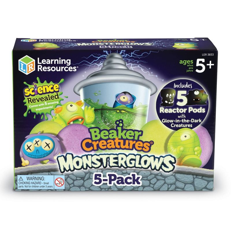 Learning Resources Beaker Creatures Monsterglows 5pk, 4 of 5