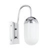 Elegant Lighting Kace 1 light Chrome and frosted white glass wall sconce - 4 of 4