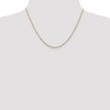 Black Bow Jewelry 1.45mm, 14k Yellow Gold, Diamond Cut Solid Cable Chain Necklace - 2 of 4