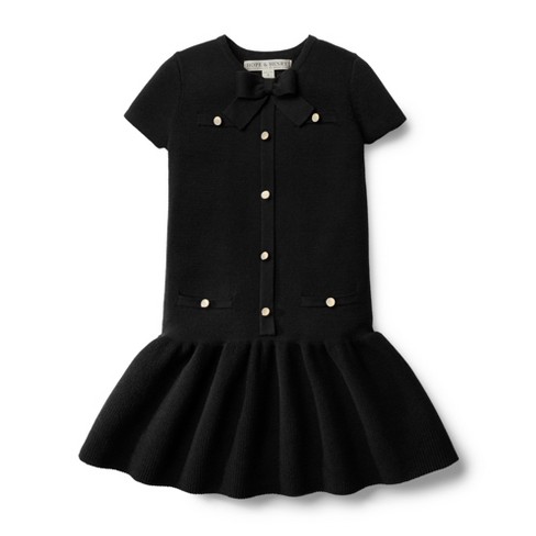 Hope Henry Girls Milano Stitch Sweater Dress black Black 4 Target