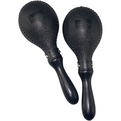 Tycoon Percussion Double Black Plastic Maracas