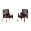 Set of 2 Archduke Faux Leather Accent Chairs - Manhattan Comfort - 2 of 4