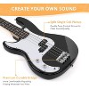 GLARRY Left Hand 4 String Electric Bass Guitar for Beginner Full Size Kit with Cable, Strap, Bag and Accessories ,Black - 2 of 4