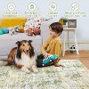 Modern Abstract Area Rug – Washable, Low Pile, Non-Slip, Non-Shedding Foldable Floor Carpet for Living Room, Bedroom, Kitchen - 4 of 4