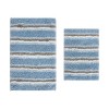 Home Weavers Glamour Collection 100% Polyester Microfiber Bathroom Rug, Non Slip Bath Mat Water Absorbent Soft Microfiber Shaggy Mat Machine Washable - 2 of 4