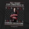 Women's The Vampire Diaries All I Want For Christmas Is Damon Salvatore T-Shirt - 2 of 4