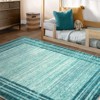 Lahome Loop Border Gradient Style Short Pile Velvet Rectangular Indoor Area Rug - 2 of 4