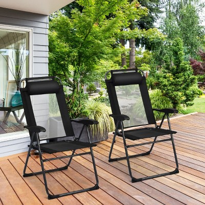 Luxury folding 2025 garden chairs